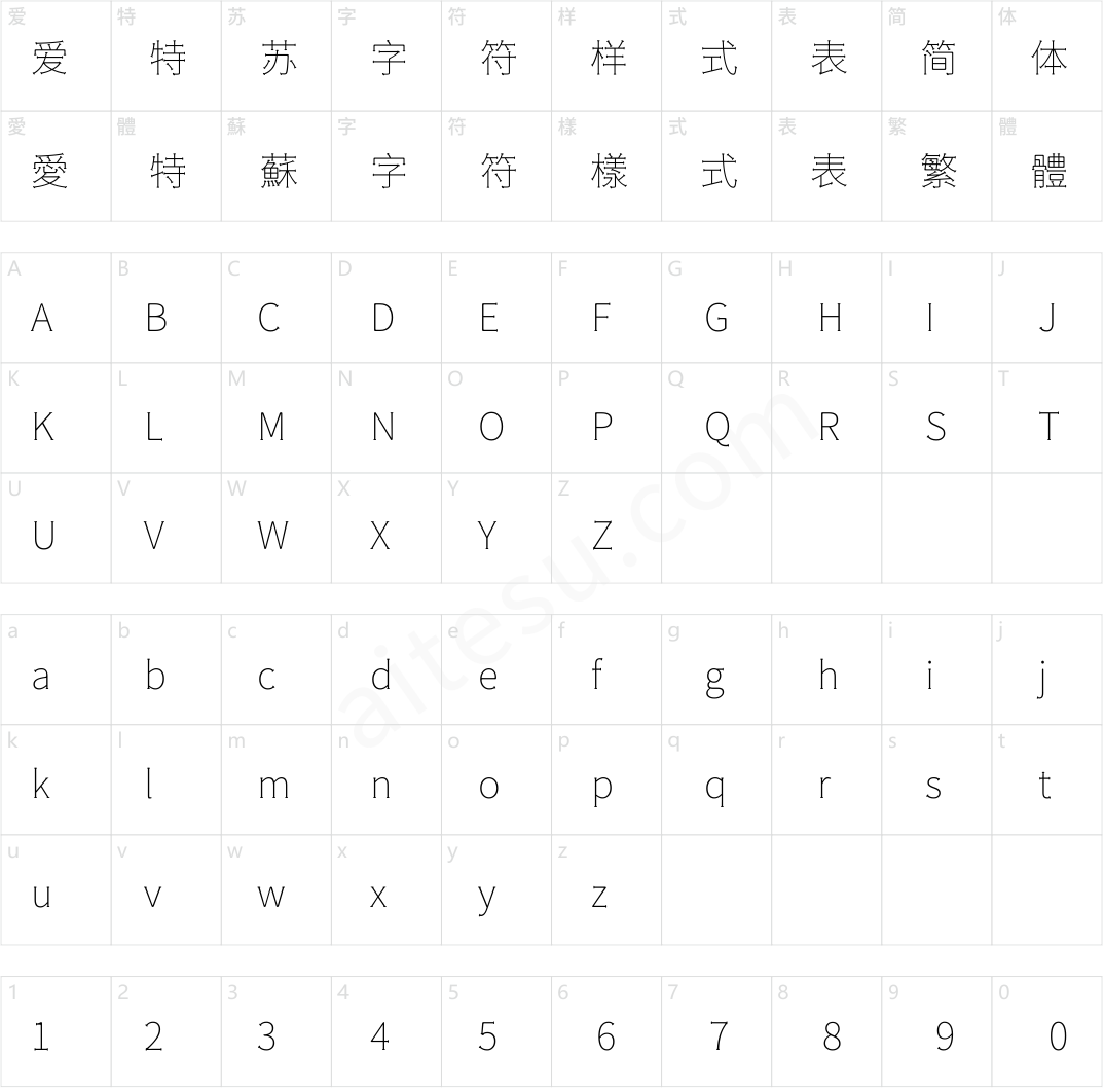 獅尾火腿黑體SC-Thin