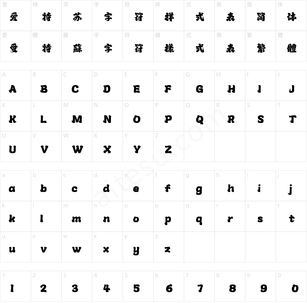 字魂食神手书(商用需授权)