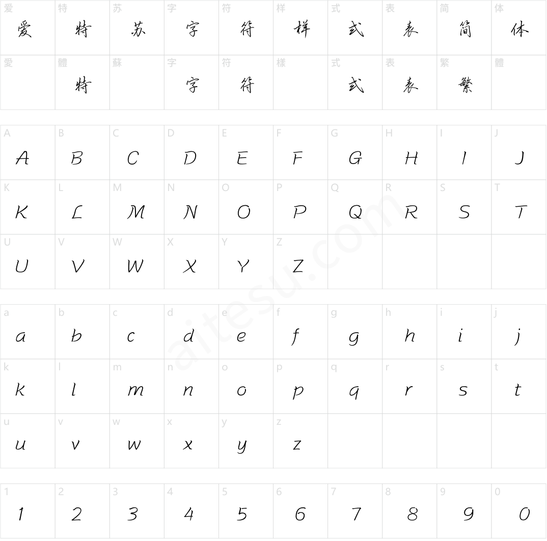 方正字迹-严祖喜行楷简体